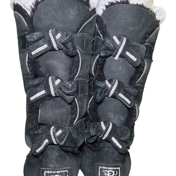 UGG Amelia Bailey Bow Swarovski Crystal Tall Boots Limited Edition - Picture 9 of 12